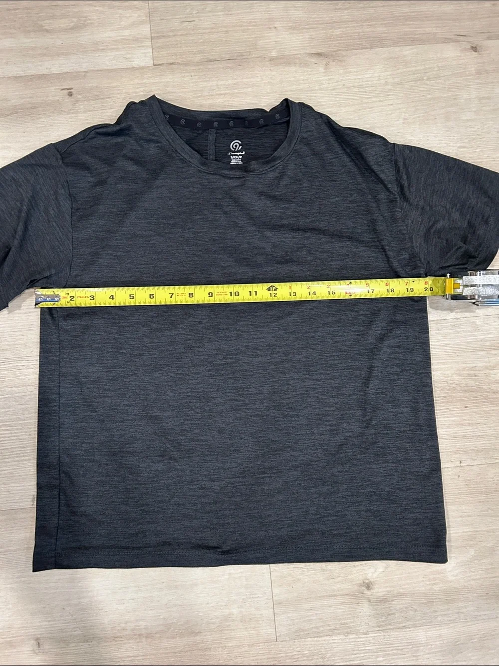 Champion Men's Charcoal Short Sleeve Crew Tee Small - Picture 5 of 6